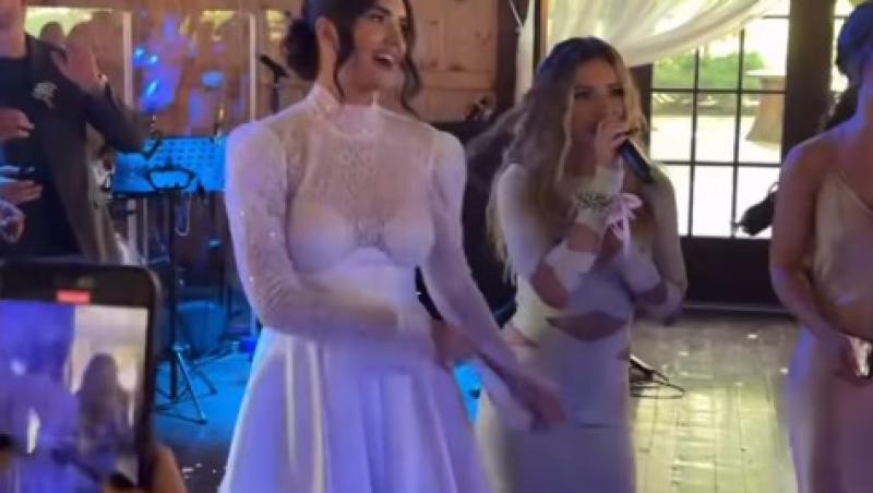 Cum a arătat tortul de la nunta lui Cristian Vâlcan și a Izabelei. Ce discurs emoționant a ținut Radu Vâlcan pentru miri