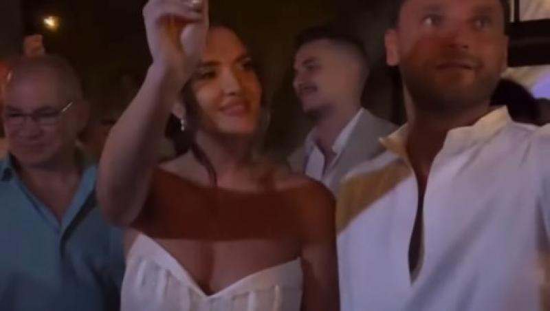 Cum a arătat tortul de la nunta lui Cristian Vâlcan și a Izabelei. Ce discurs emoționant a ținut Radu Vâlcan pentru miri