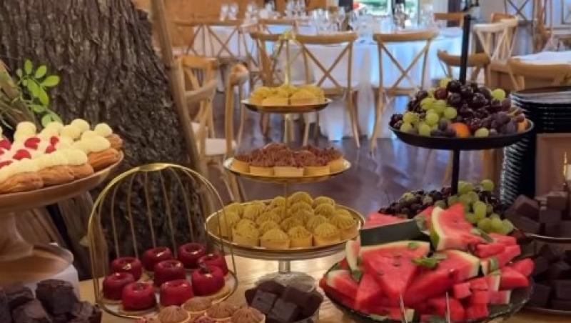 Cum a arătat tortul de la nunta lui Cristian Vâlcan și a Izabelei. Ce discurs emoționant a ținut Radu Vâlcan pentru miri