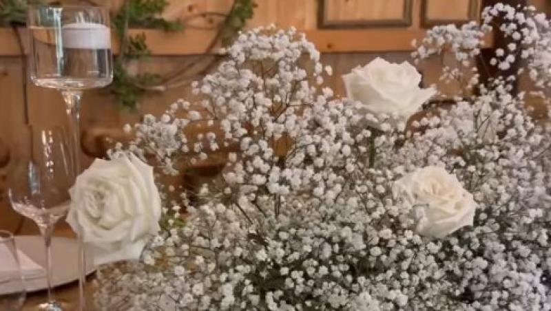 Cum a arătat tortul de la nunta lui Cristian Vâlcan și a Izabelei. Ce discurs emoționant a ținut Radu Vâlcan pentru miri