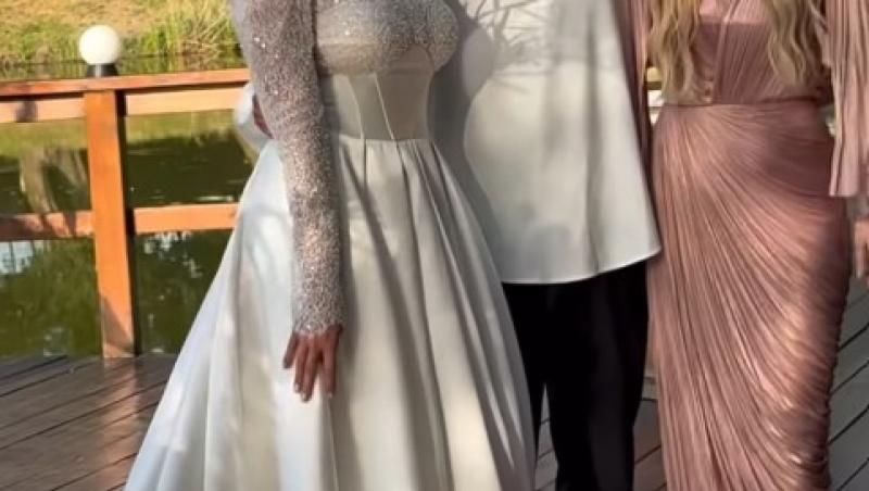 Cum a arătat tortul de la nunta lui Cristian Vâlcan și a Izabelei. Ce discurs emoționant a ținut Radu Vâlcan pentru miri