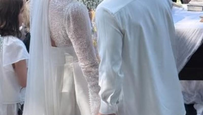 Cum a arătat tortul de la nunta lui Cristian Vâlcan și a Izabelei. Ce discurs emoționant a ținut Radu Vâlcan pentru miri