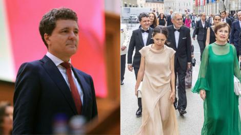 Imagini inedite cu președintele Nicușor Dan, alături de partenera sa și cei doi copii în timpul vizitei oficiale din Austria 