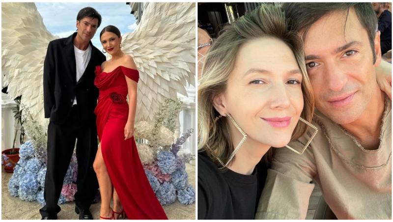 Colaj cu Radu Vâlcan și Adela Popescu în două ipostaze diferite