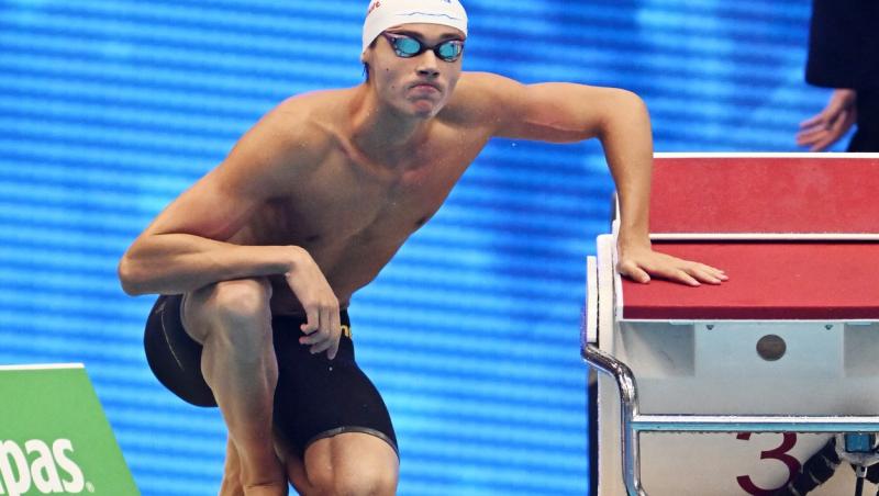 David Popovici s-a calificat în finala de 200 m liber la Mondialele de Natație de la Singapore. Campionul, primul în semifinala sa
