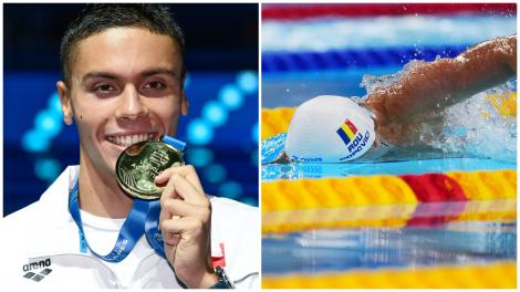 David Popovici a obținut medalia de aur în proba de 100 m liber la Campionatul Mondial de la Singapore. Ce performanță a reușit