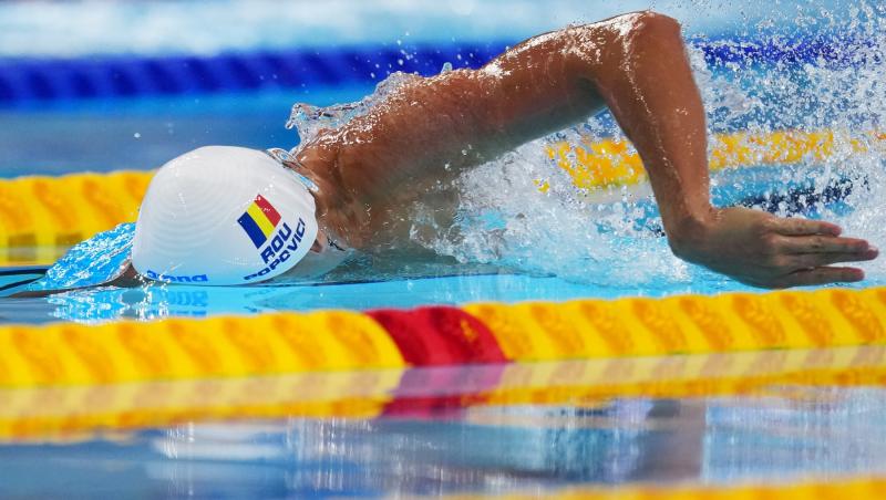 David Popovici a obținut medalia de aur în proba de 100 m liber la Campionatul Mondial de la Singapore. Ce performanță a reușit