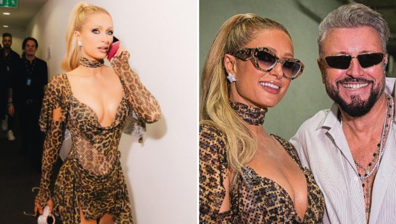 Cătălin Botezatu s-a pozat alături de Paris Hilton la Craiova, iar imaginile fac furori pe internet: „Ce combinație!”