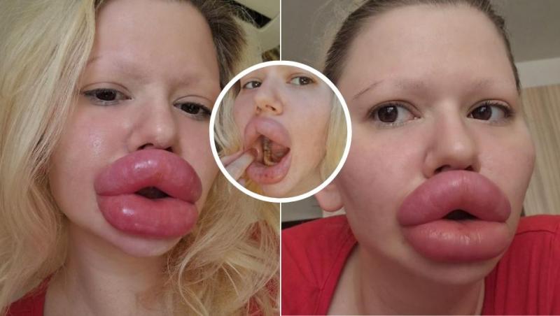 colaj andrea ivanova, femeia cu buze mari