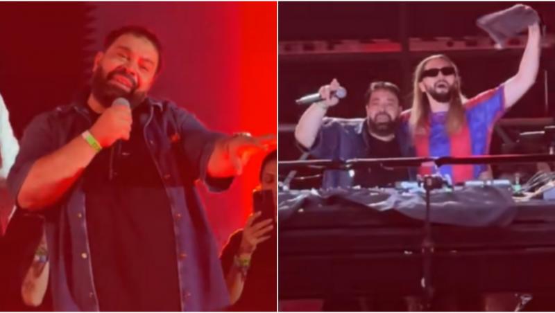 colaj foto florin salam si salvatorie ganacci pe scena la neversea kapital