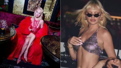 Ipostazele seducătoare în care s-a pozat Alexandra Stan pe bancheta din spate a unei mașini