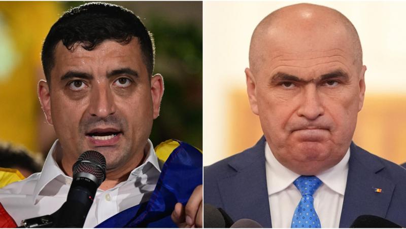 colaj foto george simion si ilie bolojan