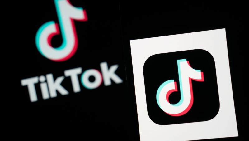 O imagine cu iconița aplicației TikTok