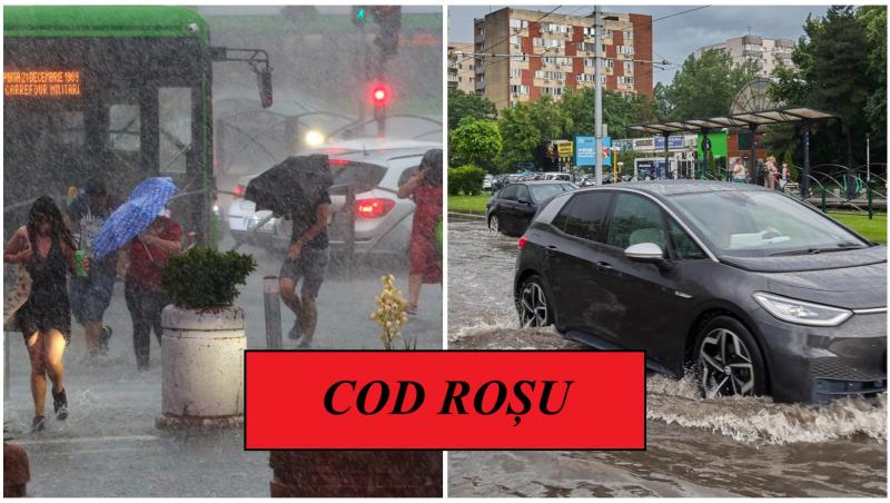 Vijelie și apă pe străzile din România