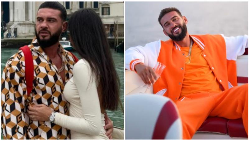 Colaj cu Dorian Popa în două ipostaze diferite alături de iubita lui, Andreea