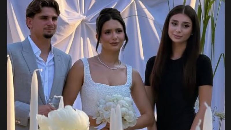 Răzvan Marin s-a căsătorit civil. Câte ținute a schimbat Crina. Iubita fotbalistului a strălucit în ziua nunții