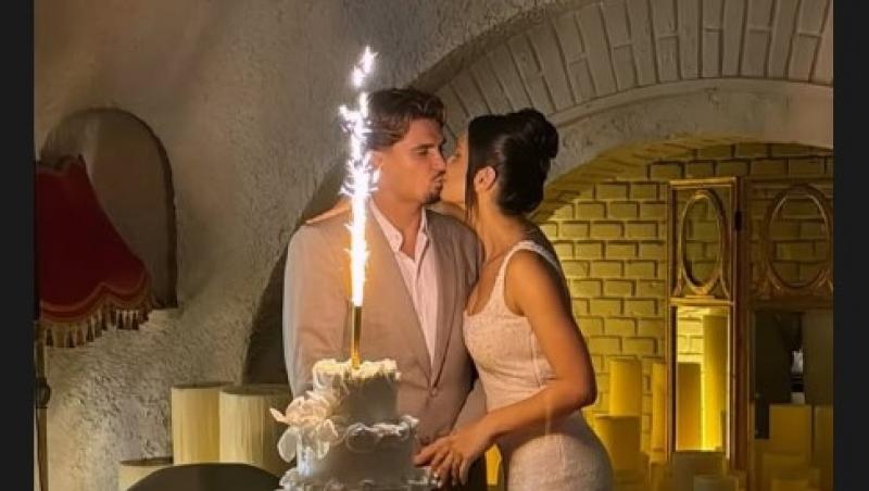 Răzvan Marin s-a căsătorit civil. Câte ținute a schimbat Crina. Iubita fotbalistului a strălucit în ziua nunții