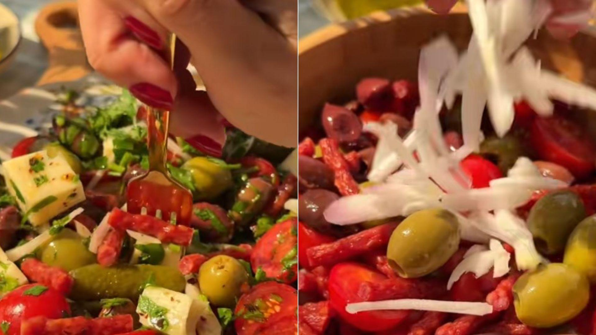 Salata de vară cu c&acirc;rnați care a devenit virală pe TikTok. Care sunt ingredientele necesare pentru acest preparat inedit