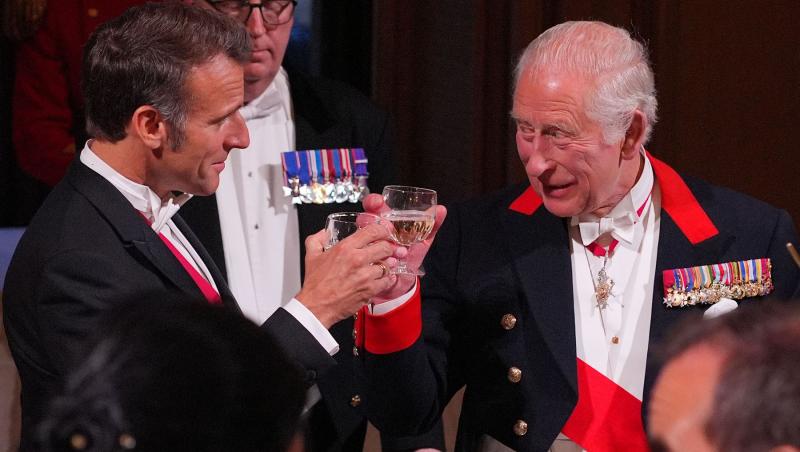 Gestul neobișnuit făcut de Emmanuel Macron față de Printesa Kate, în timpul vizitei istorice din Marea Britanie