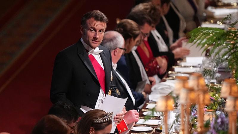 Gestul neobișnuit făcut de Emmanuel Macron față de Printesa Kate, în timpul vizitei istorice din Marea Britanie