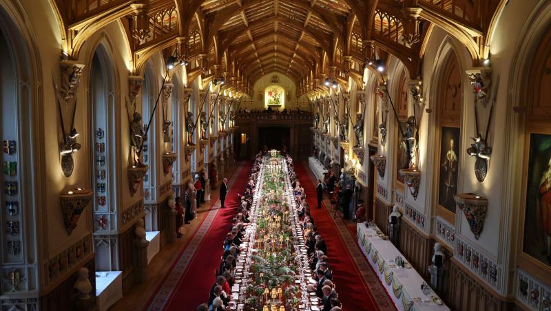 Gestul neobișnuit făcut de Emmanuel Macron față de Printesa Kate, în timpul vizitei istorice din Marea Britanie