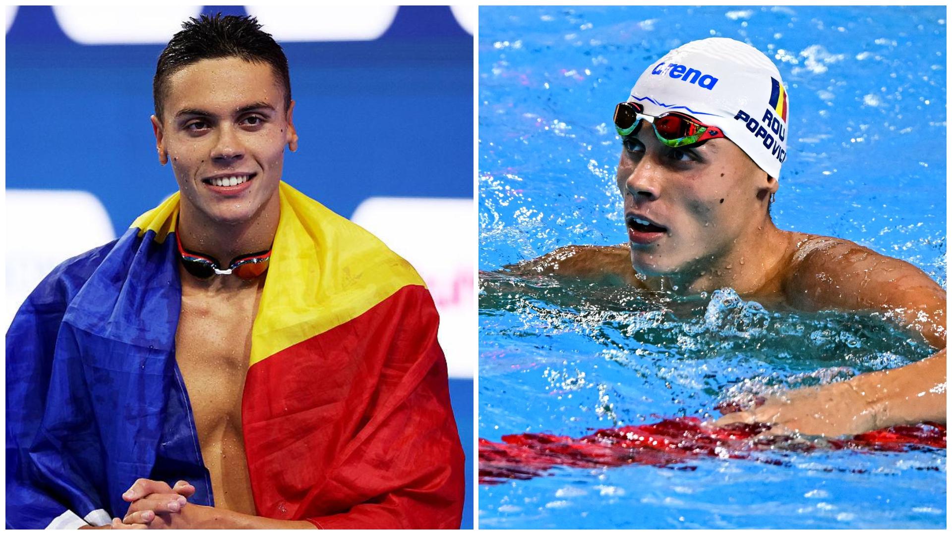 Ce suma va încasa David Popovici pentru medaliile de aur câștigate la Campionatul Mondial de la Singapore. Tânărul a făcut istorie