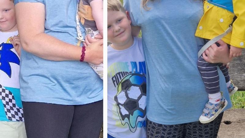 Mamă a trei copii, de nerecunoscut după ce a slăbit aproape 30 de kilograme în patru luni. Cum a reușit: „M-a motivat”