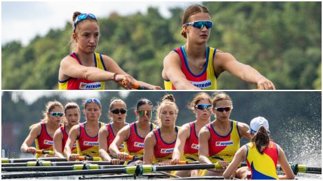Echipajul de dublu rame feminin a obţinut medalia de aur la Campionatele Mondiale de canotaj Under19 de la Trakai, Lituania