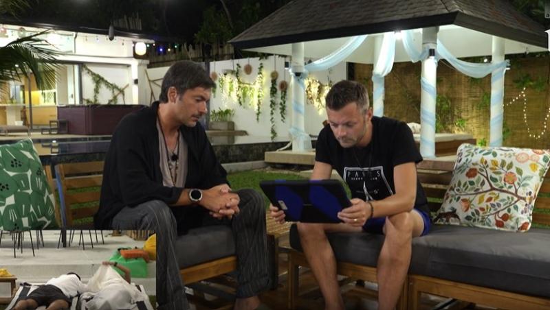 Insula Iubirii, 12 august 2025. Radu Vâlcan a întrerupt petrecerea băieților pentru o discuție în privat. Cum a reacționat Marius