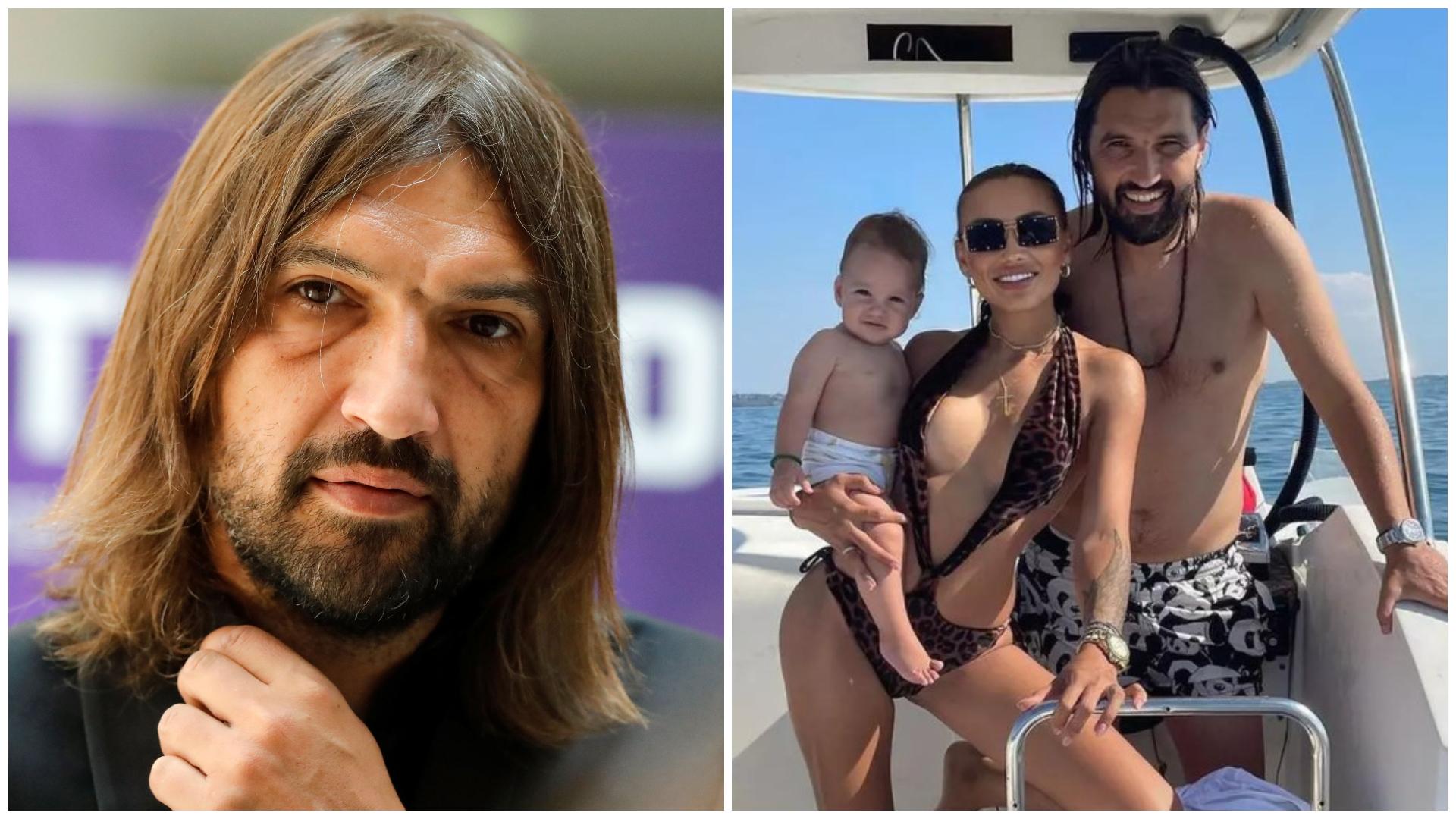 Colaj cu Dan Alexa în două ipostaze diferite alături de fosta soție și fiul lor