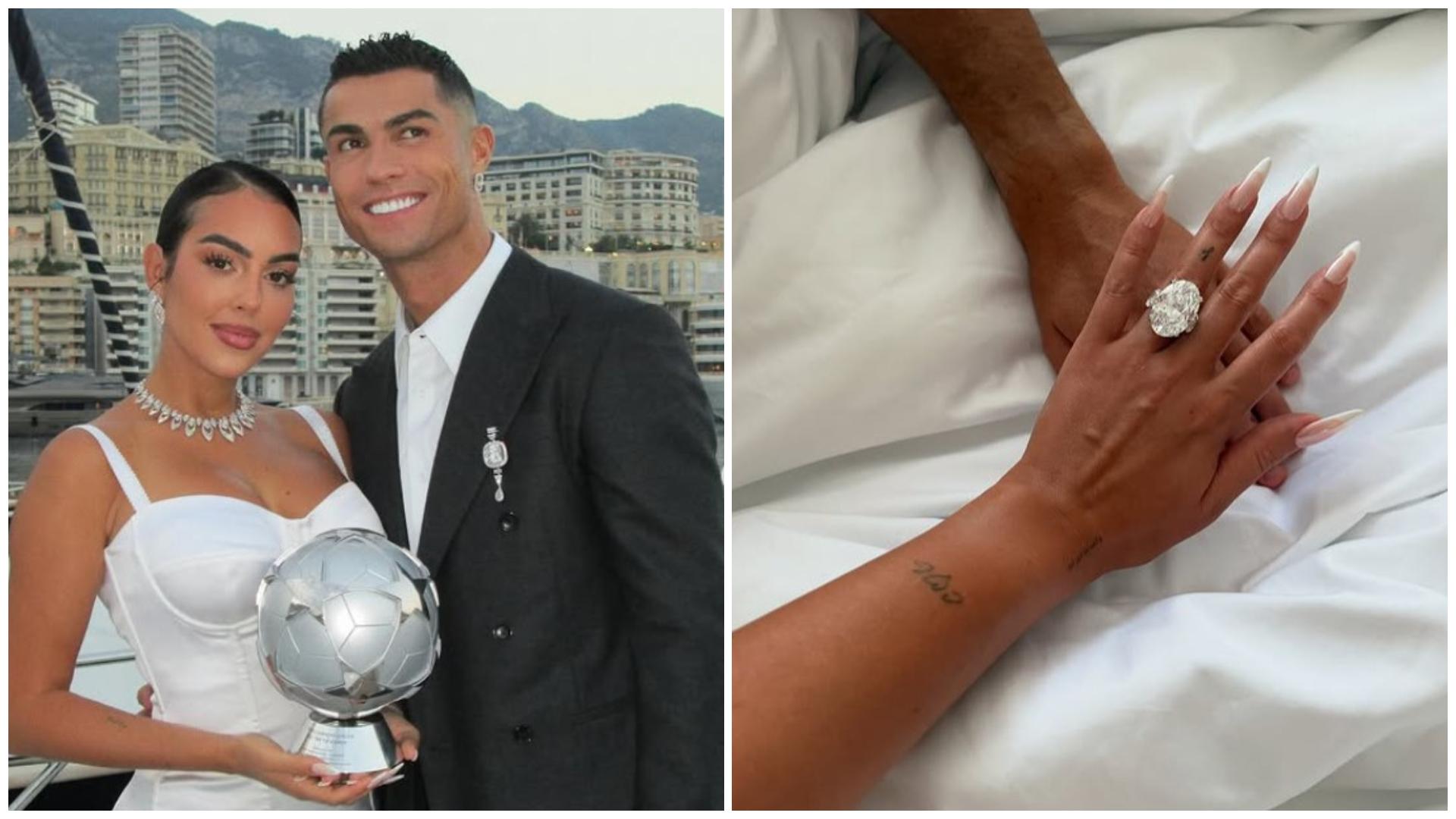 Colaj cu Cristiano Ronaldo și iubita lui, Georgina Rodriguez