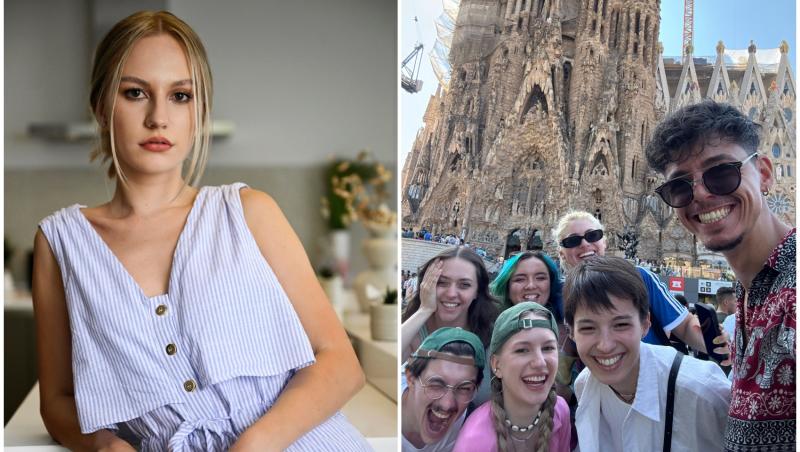 colaj foto cu ilinca gheorghiu si alti actori din serialul Ana, Mi-ai fost scrisa in ADN