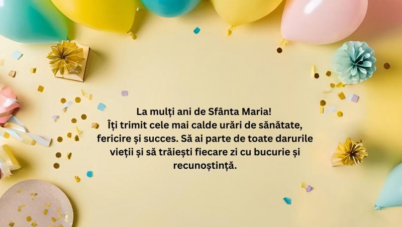 Mesaje, urări și felicitări de Sfânta Maria Mare 2025. Cele mai frumoase urări pentru cei care își serbează ziua numelui