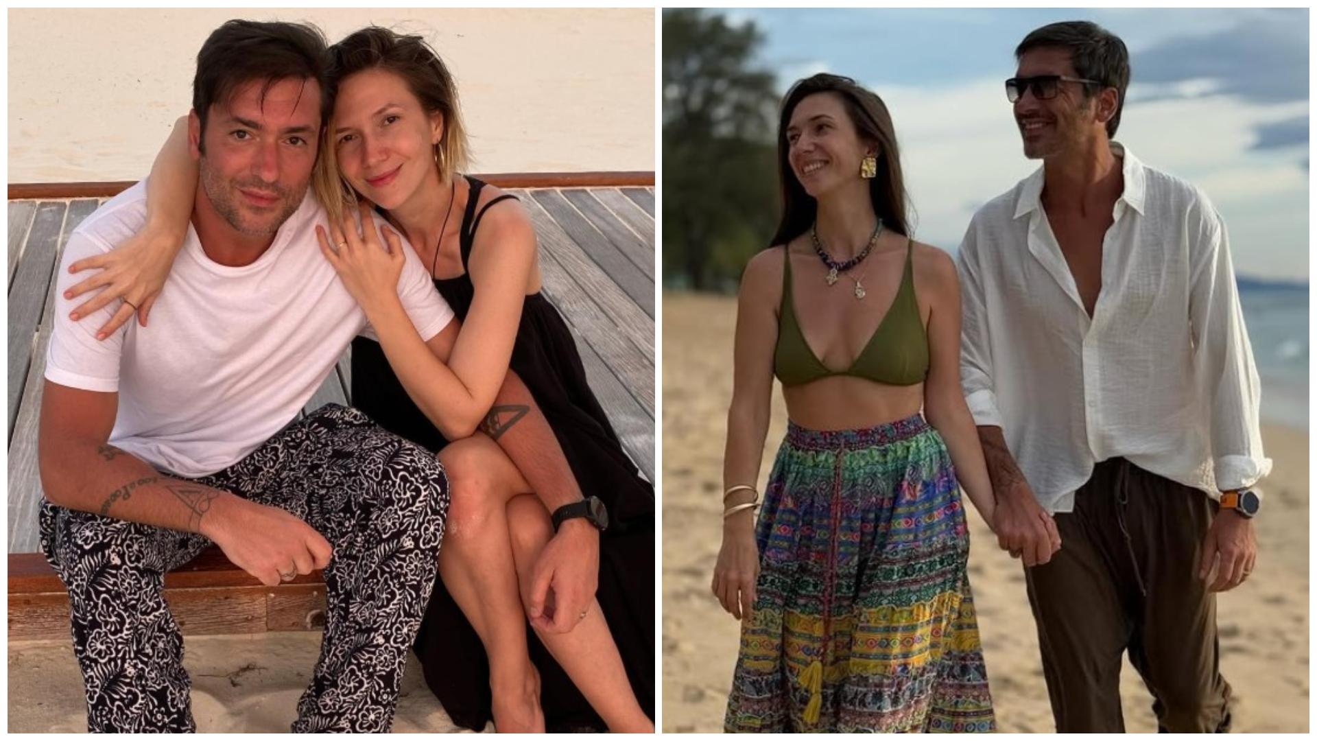 Colaj cu Radu Vâlcan și Adela Popescu în două ipostaze diferite