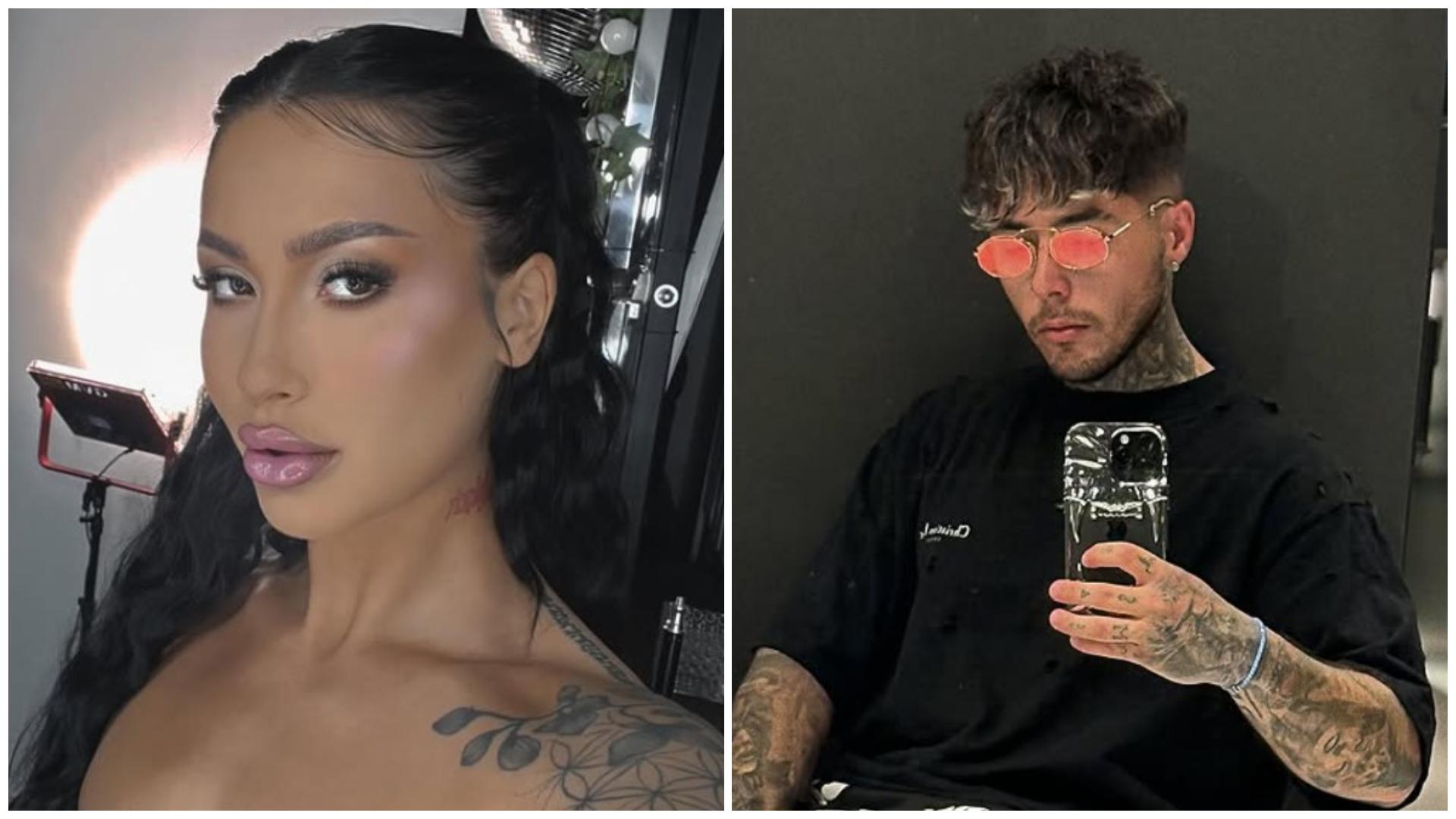 Colaj cu Delia și Lino Golden în ipostaze diferite