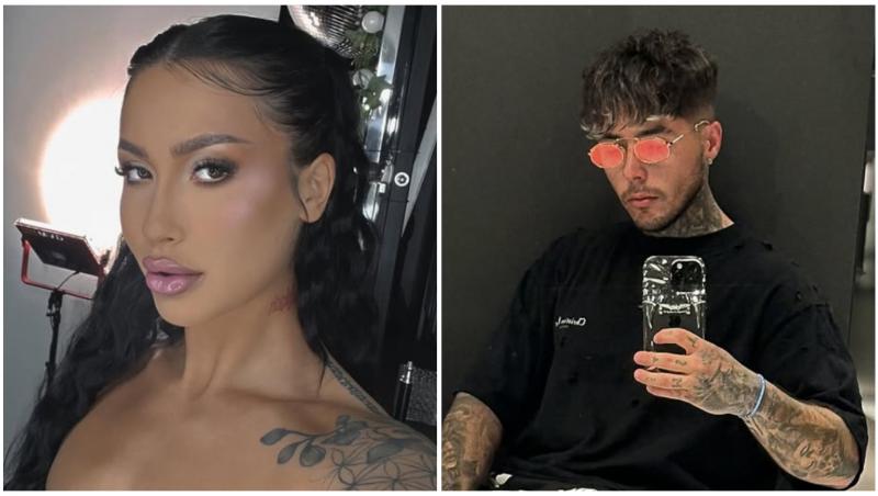 Colaj cu Delia și Lino Golden în ipostaze diferite