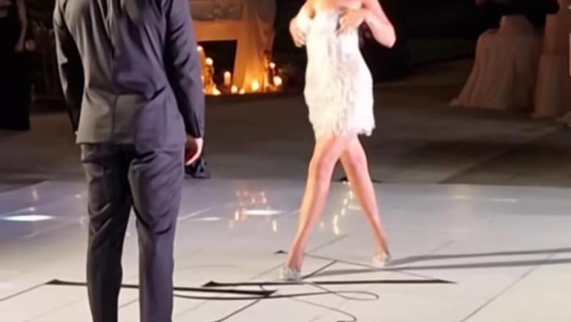 Alina Eremia, extrem de sexy în a doua rochie de la nuntă. Cum a arătat dansul senzual al mirilor