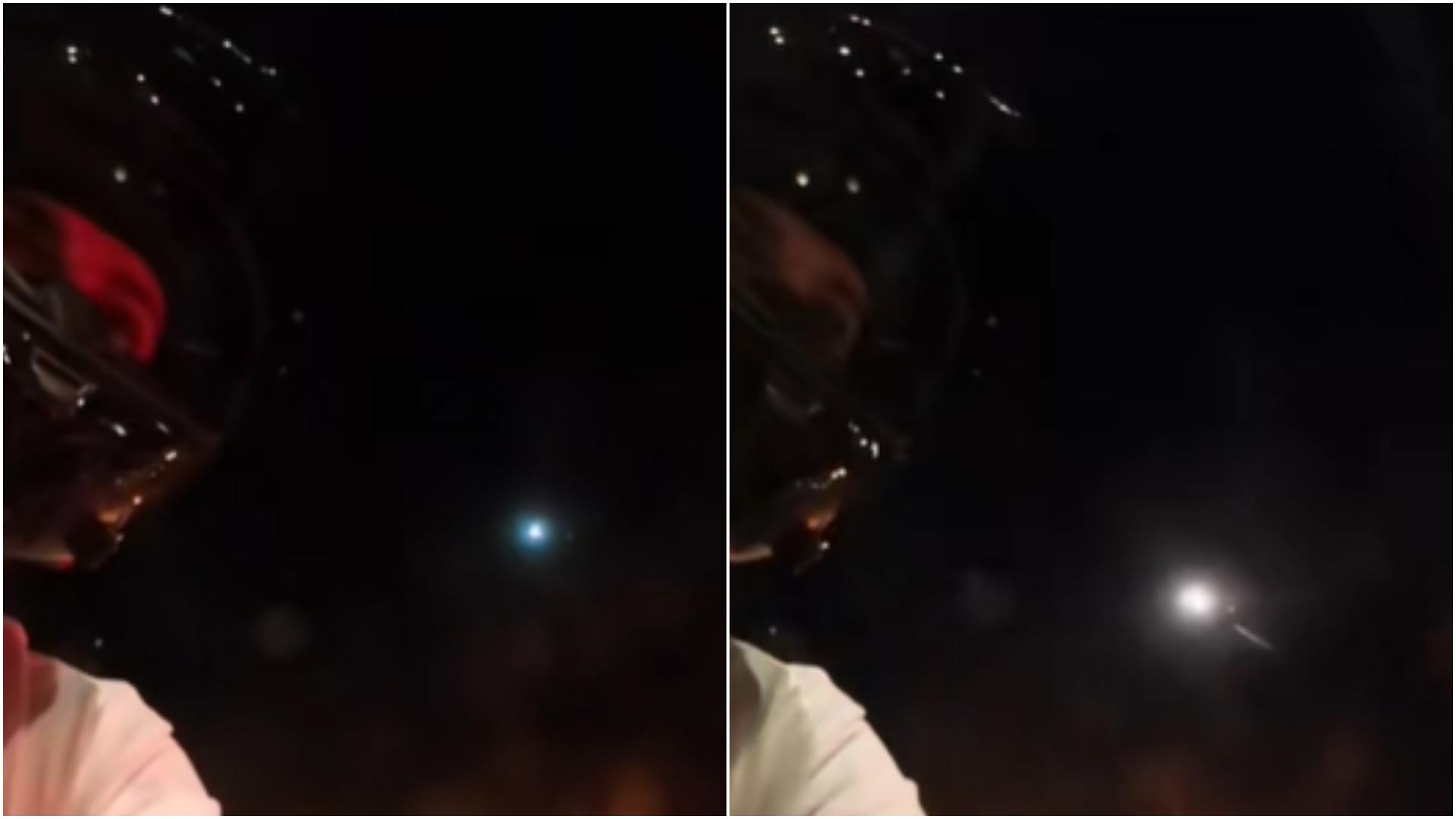 Ce a apărut pe cerul Rom&acirc;niei &icirc;n acest weekend: &bdquo;Meteoritul din...&rdquo; Imaginile surprinse de un motociclist