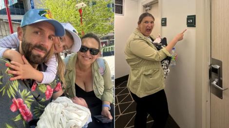 O femeie nu și-a dat seama că era însărcinată până când nu a născut. Cum s-a întors familia din vacanță