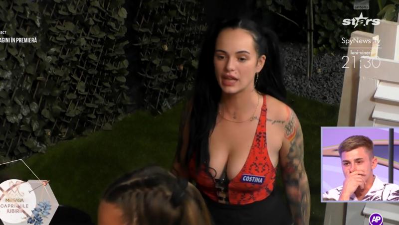 Mireasa, sezon 12. Ce s-a întâmplat la petrecere, după sărutul dintre Costina și Dian. Cine a mers să o certe pe tânără