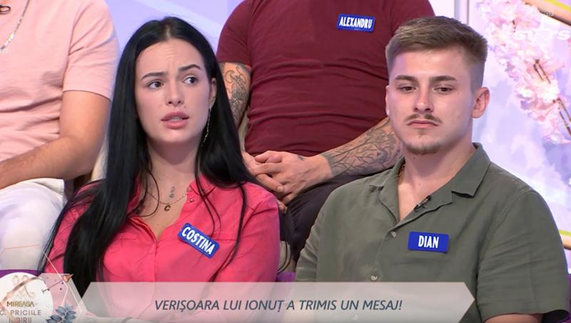 Mireasa, sezon 12. O persoană s-a sesizat și a trimis un mesaj după ce Costina l-a numit „agresiv verbal” pe Ionuț