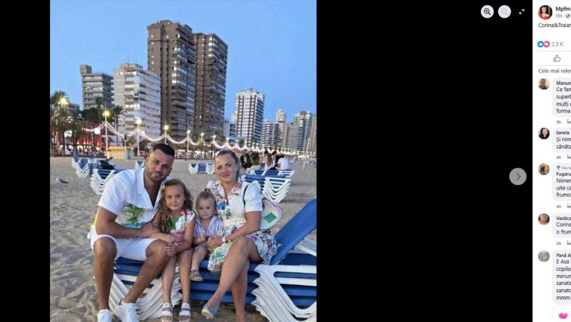 Ce familie frumoasă au Corina și Traian de la MPFM! Imaginea rară cu fetița și băiețelul lor