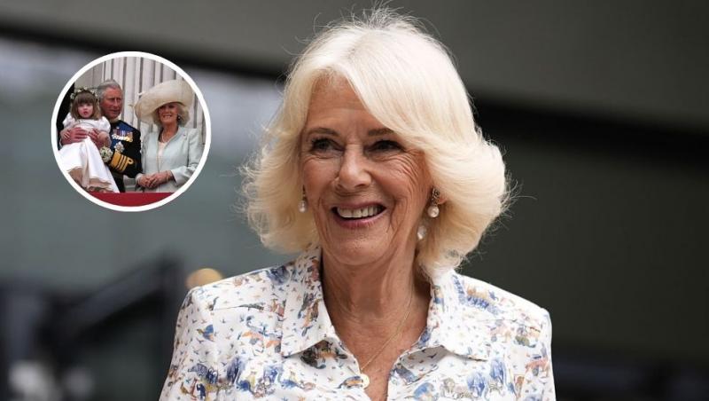 colaj regina camilla și regina cu charles și nepoata sa, eliza