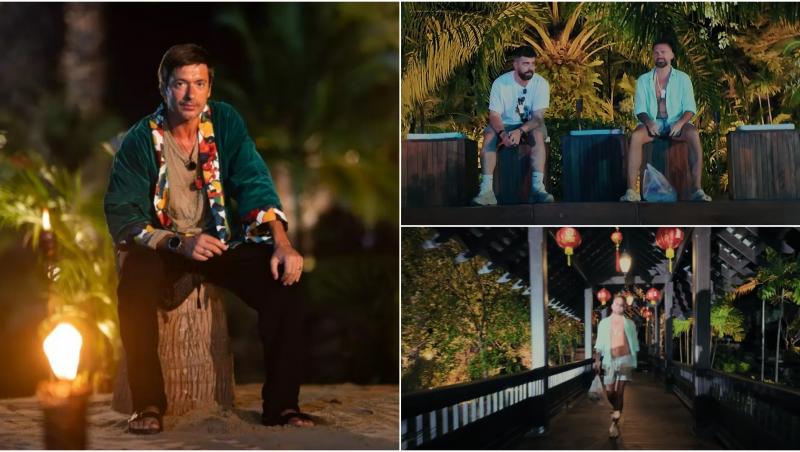 colaj foto radu valcan, speak și florin ristei la insula iubirii