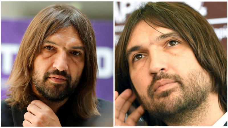 Colaj cu Dan Alexa în două ipostaze diferite