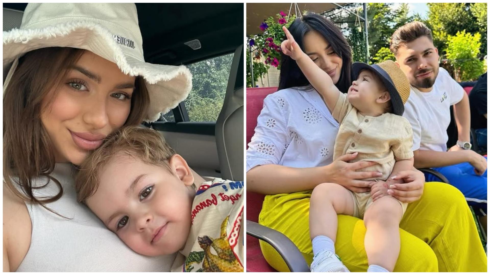 Colaj cu Luis Gabriel, Haziran și fiul lor, Joseph, în ipostaze diferite