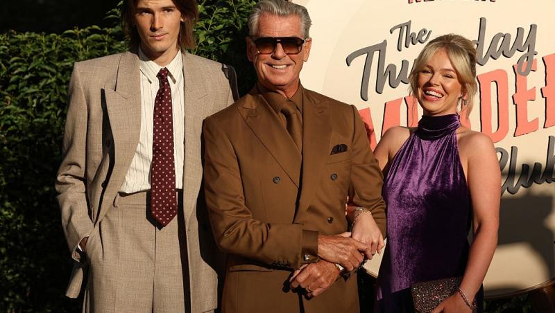 Pierce Brosnan alături de fiul și nepoata lui