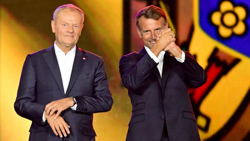 Emmanuel Macron și Donald Tusk, discursuri memorabile în limba română, la Chișinău. Ce mesaje răsunătoare au transmis