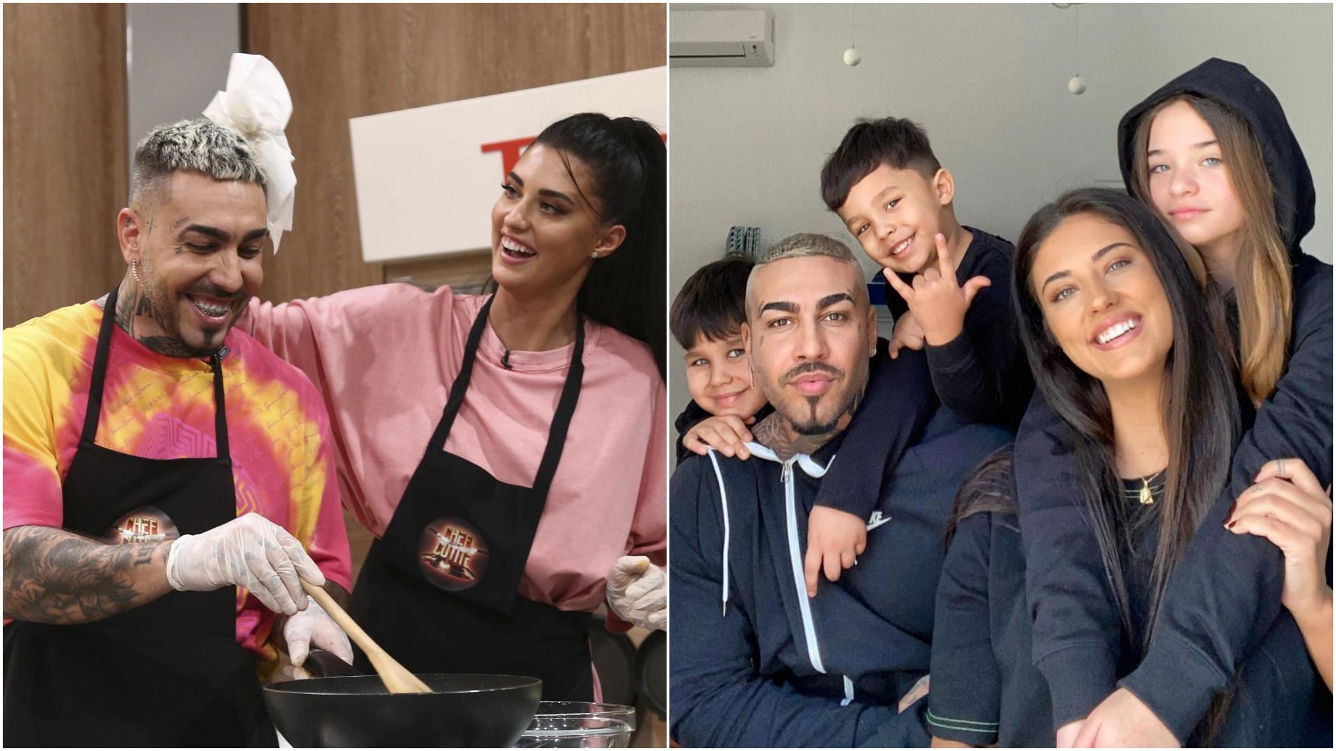 colaj foto alex velea, antonia si copiii lor