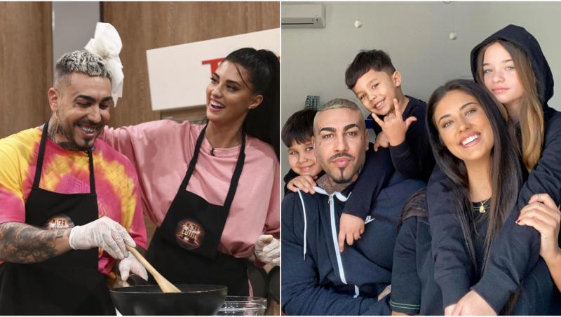 colaj foto alex velea, antonia si copiii lor